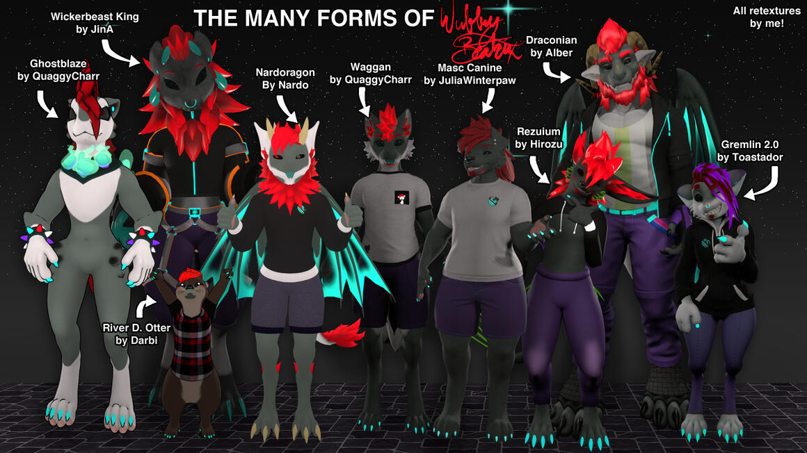 Retexures done of the various models I have as Wubby Transformations.
