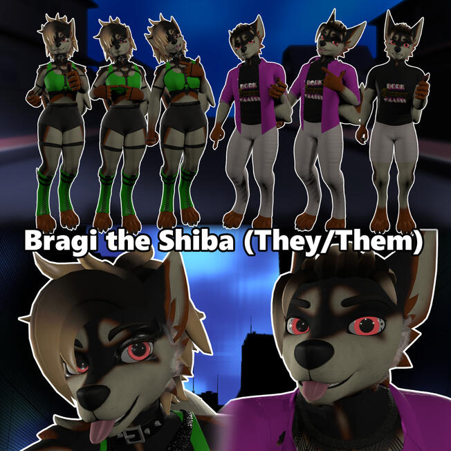 Textures of my Sona Bragi, in more normal clothing on ViviFae's Lykana and Lykanos